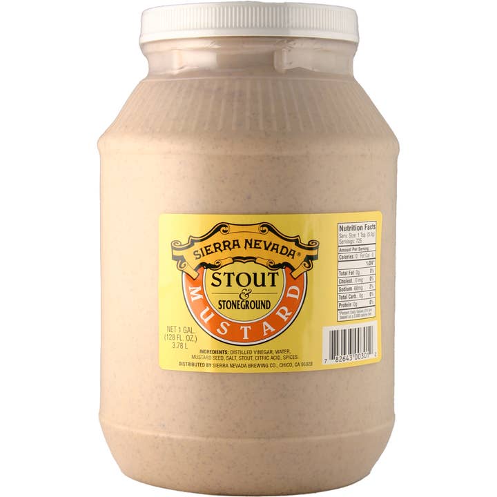 Golden West Specialty Foods – wholesale Senap – Sierra Nevada Stout & Stone Ground Senap - 128 oz