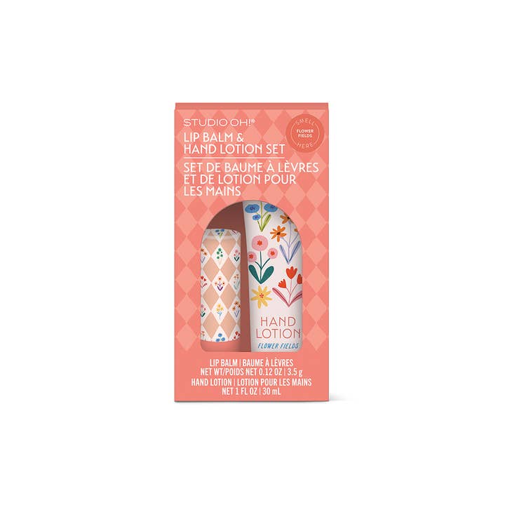 Studio Oh! - Wholesale Lip Balm Set - Meadow Lane Lip Balm & Hand Lotion Set