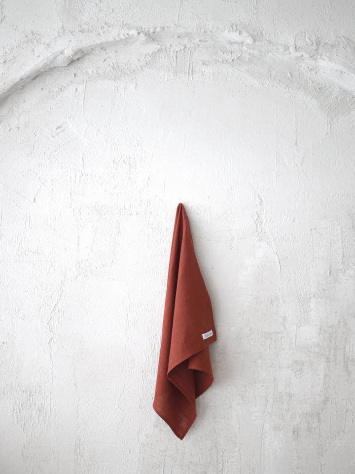 Kitchen Towel KT001 In Terracotta Colour (2709) for wholesale by Unique Linen