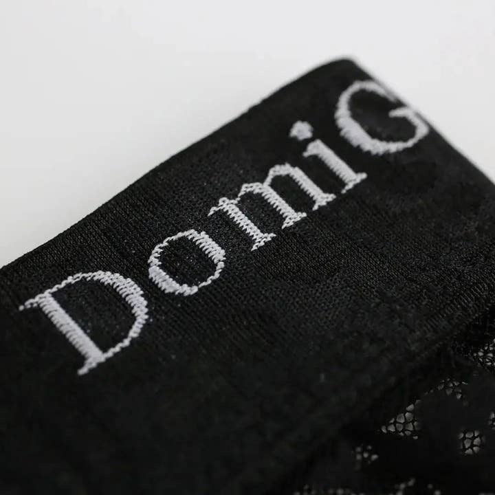 DomiGe - Wholesale Ondergoed - Heren - Trunks van mesh en doorschijnend materiaal voor heren met stijlvolle tailleband met logo, ultiem comfort en verleiding voor mannen4