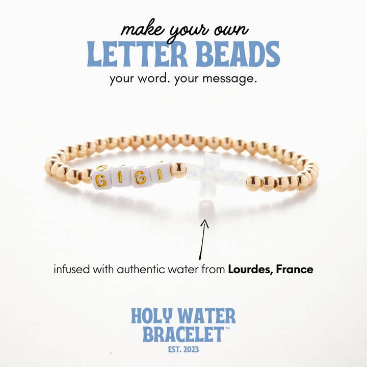 Holy Water Bracelet - Wholesale Beaded Bracelet - CUSTOMIZED HOLY WATER CROSS BRACELET