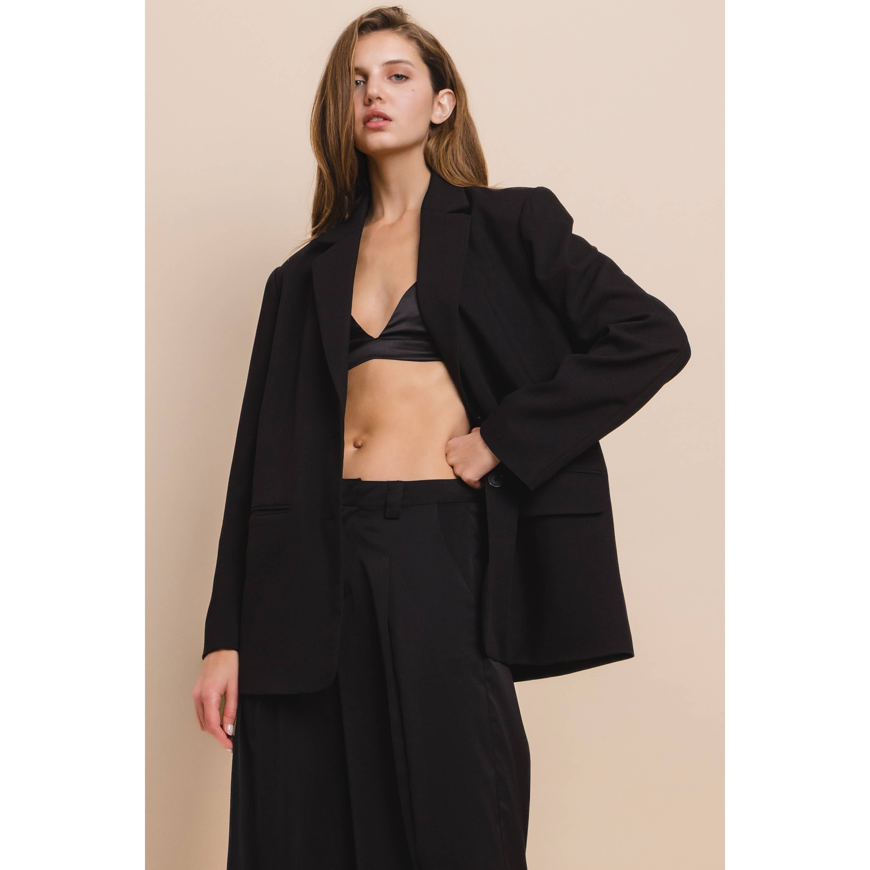 Honey Mango - Wholesale Jacket - Women's - Relaxed fit blazer5