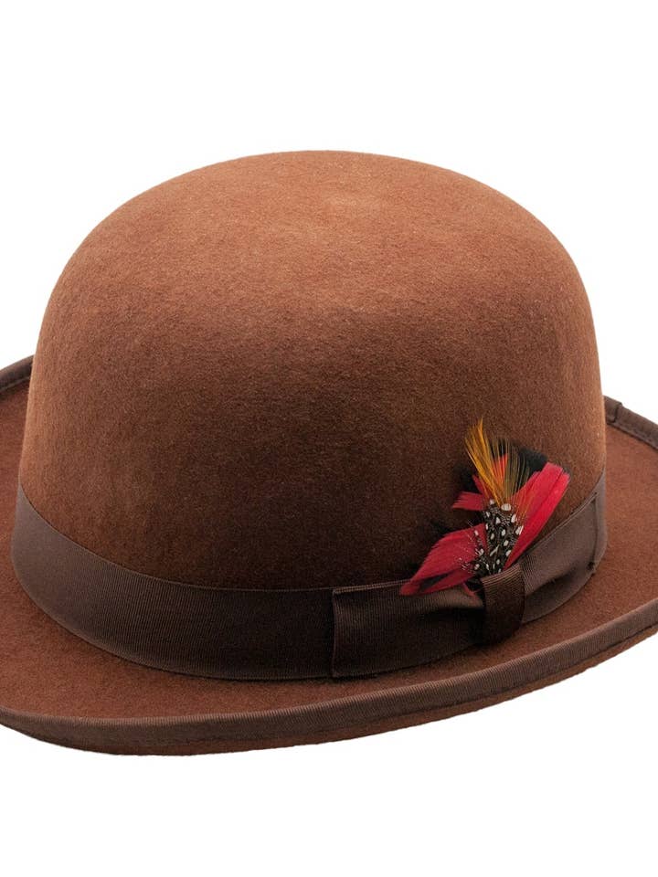 Premium Wool Derby Hat - Brun för wholesale av Ferrecci