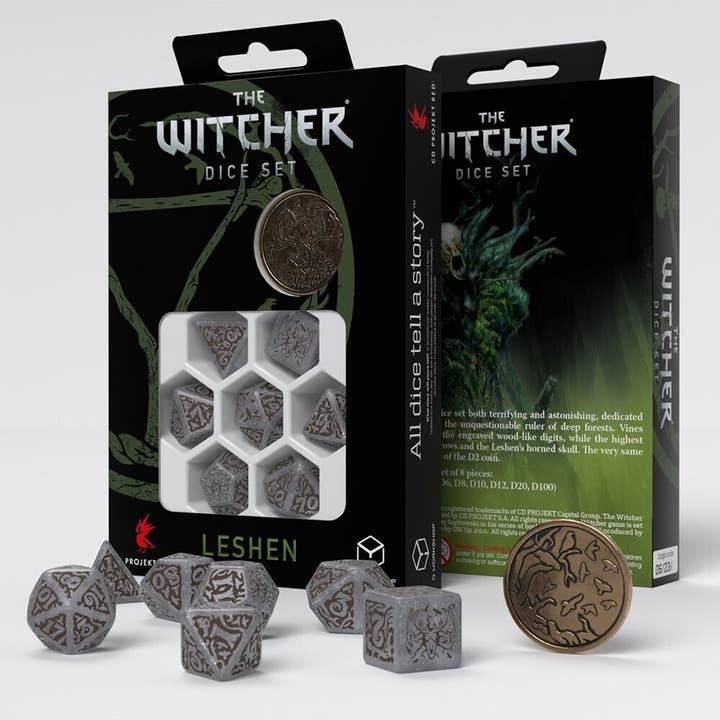 The Witcher Leshen - Set de dés The Shapeshifter Q-Workshop pour la vente par Cardshouse