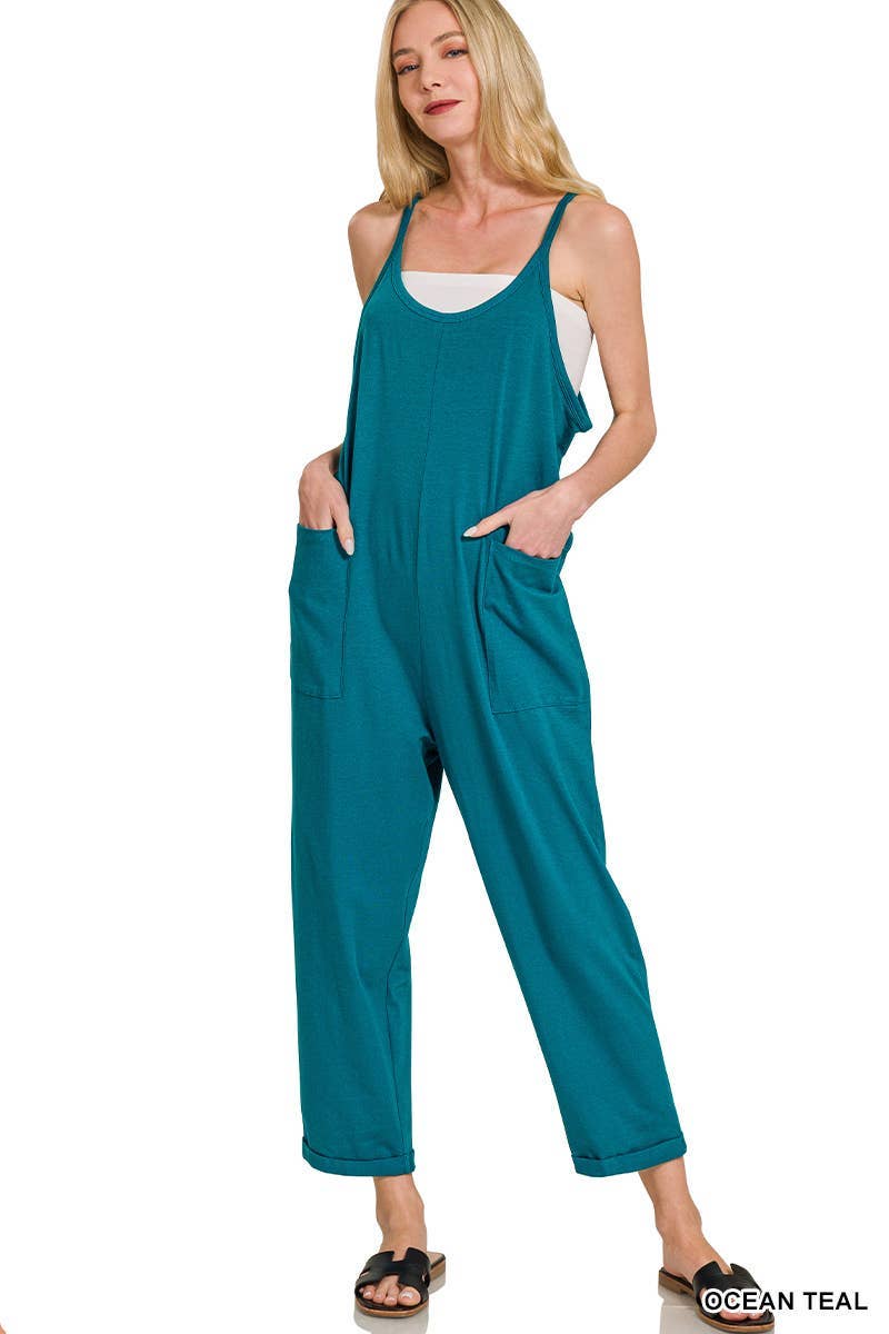 Vanilla Monkey - Wholesale Jumpsuit - Women's - Spaghetti Strap Pocketed Jumpsuit20