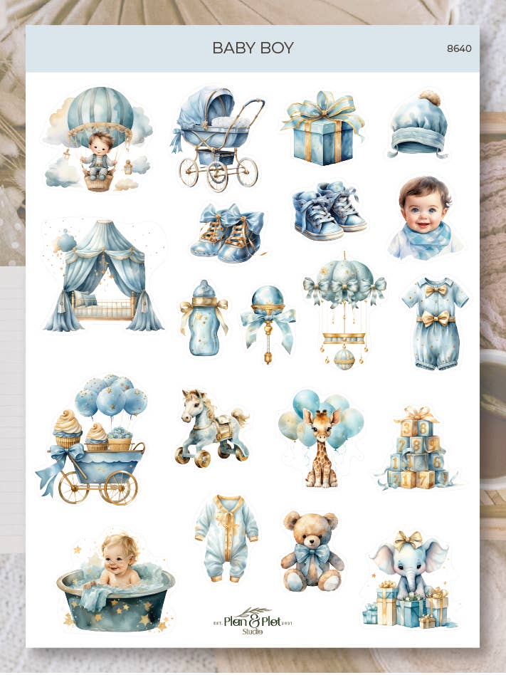 Baby boy | Stickers for wholesale by Plan & Plot Studio