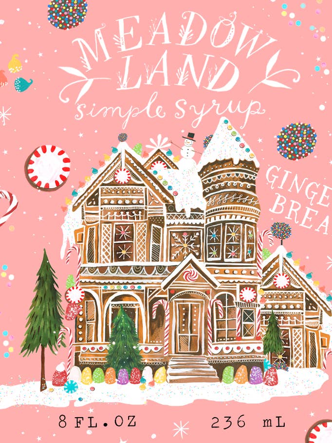 Gingerbread Simple Syrup (Backbar) for wholesale by Meadowland Syrup