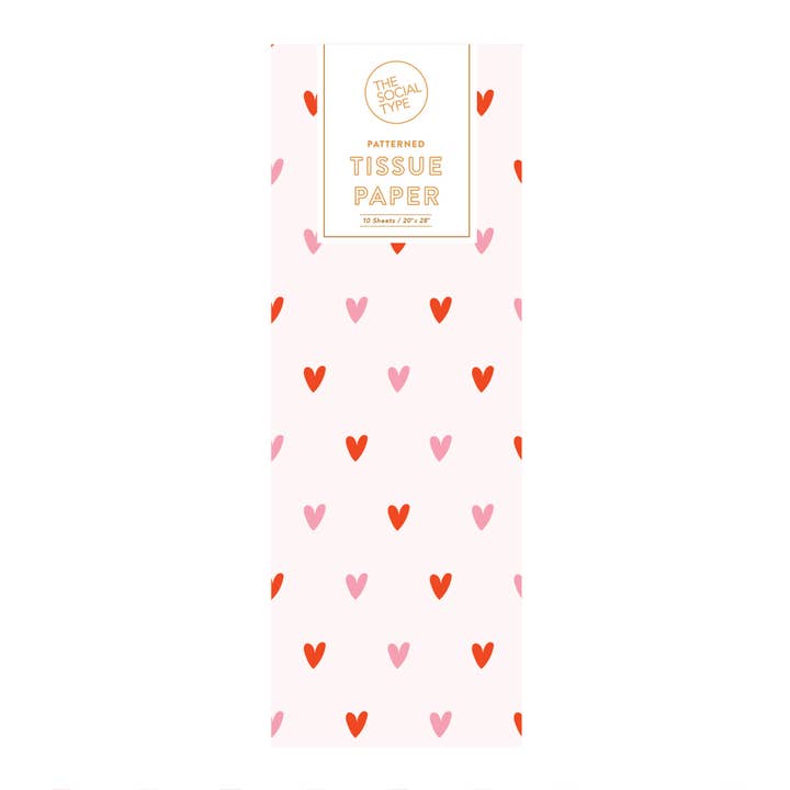 Süße Herzen Seidenpapier für den Großhandel von The Social Type