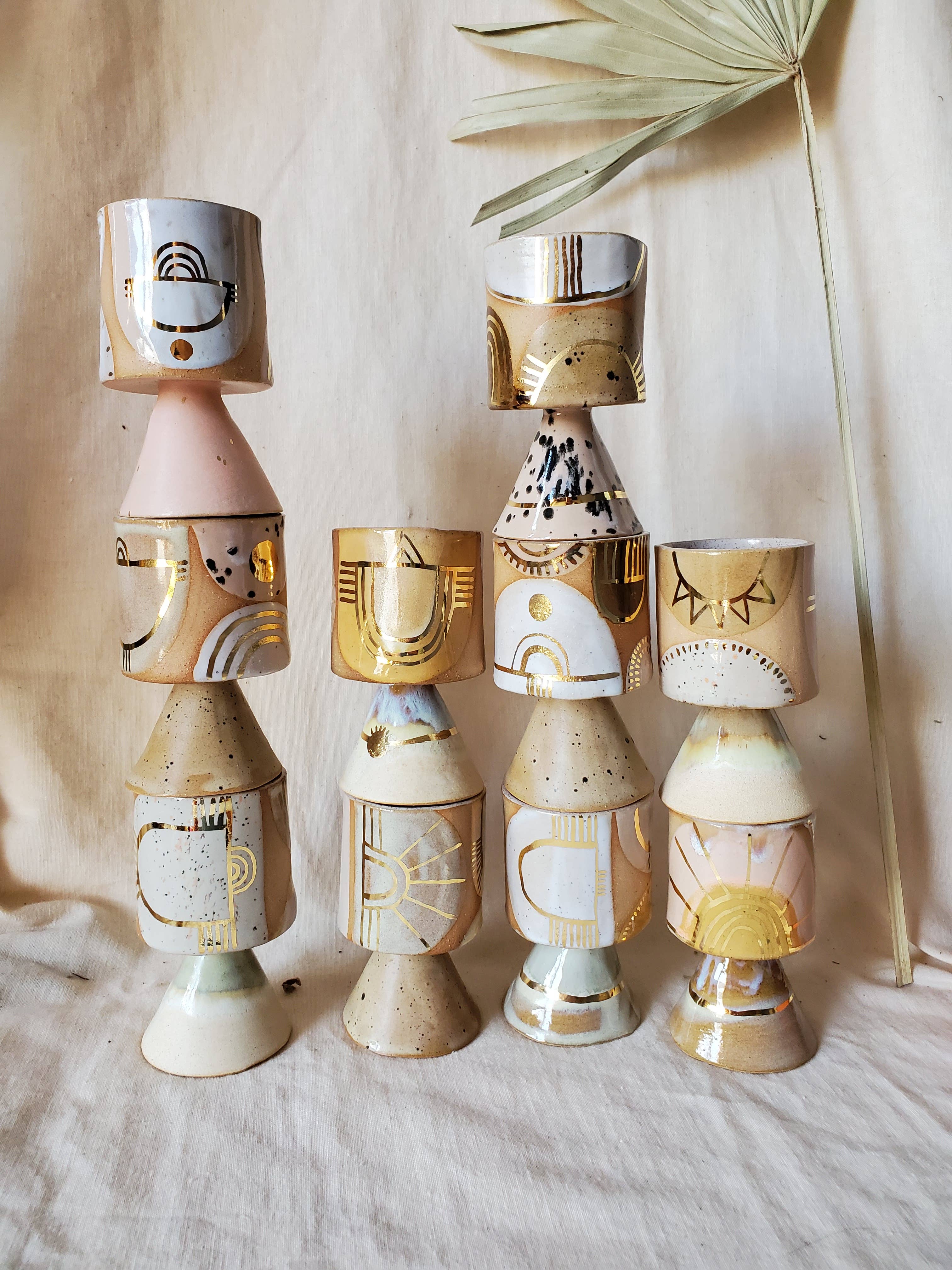 CURIOUS CLAY - Wholesale Cocktail/Liquor Glass - Cone Liquor Sipper3