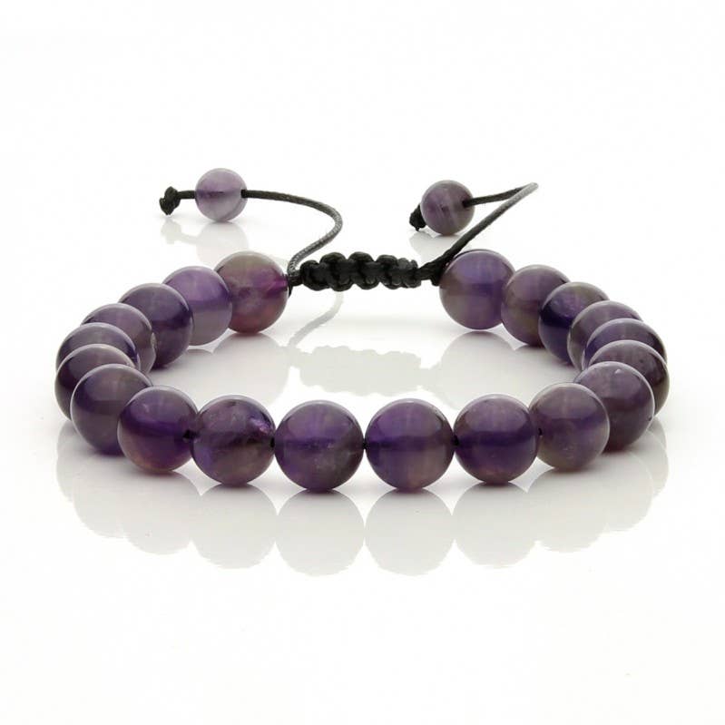 UniArt - Wholesale Beaded Bracelet - Adjustable amethyst bracelet2