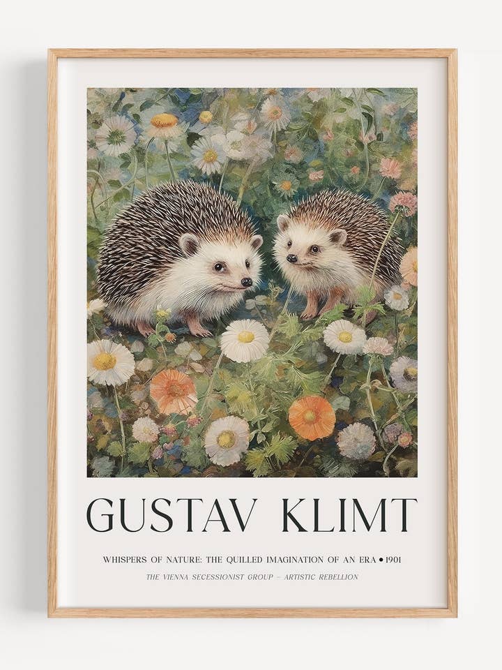 Gustav Klimt Hedgehogs I47-9 for wholesale by Peardrop Prints