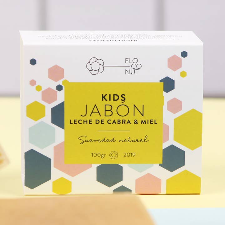 SABONETE KIDS LEITE DE CABRA E MEL por atacado de FLOCONUT