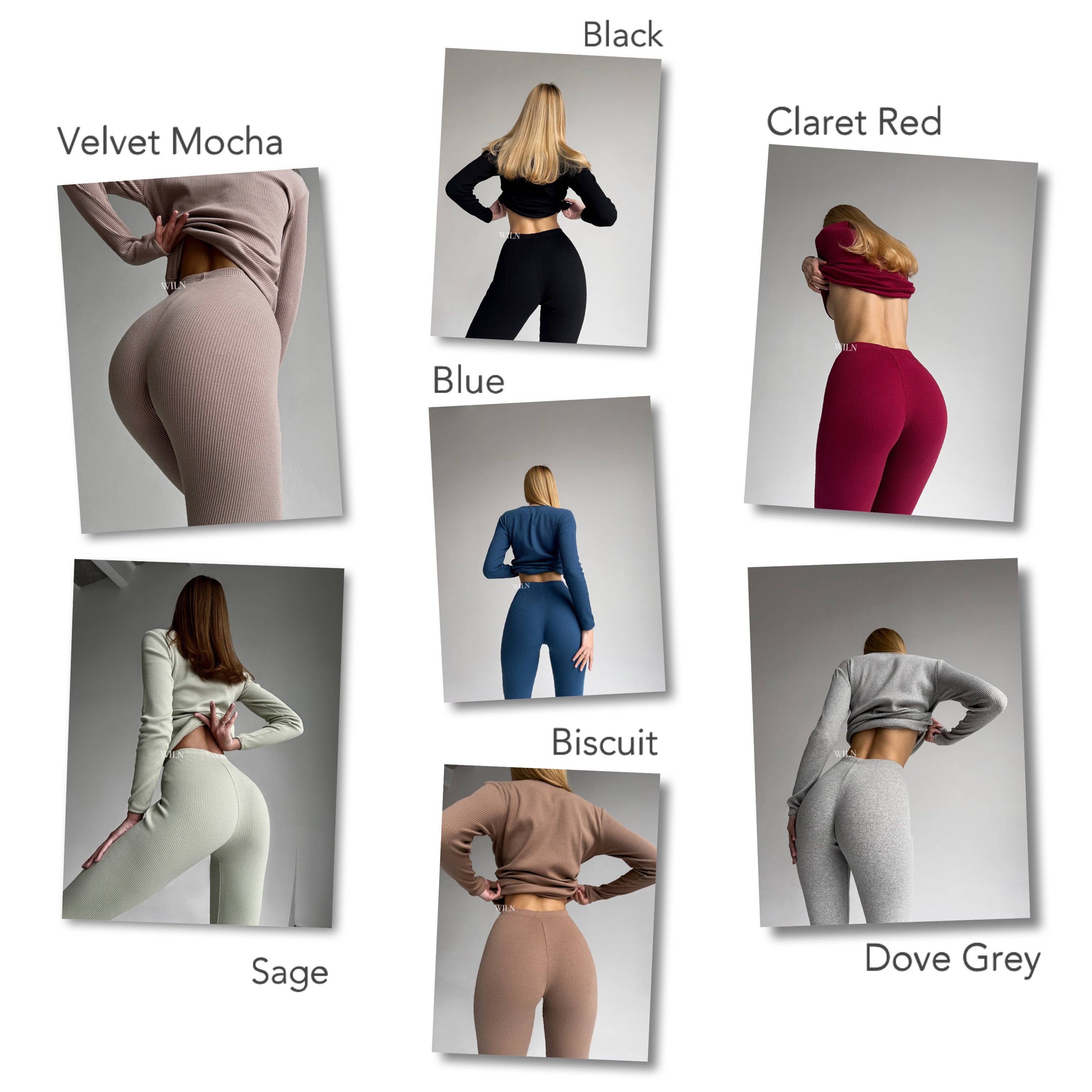 Wiln – wholesale Lounge set – Women's – EASE 2 Piece Ribbed Cotton Loungewear Personalised8