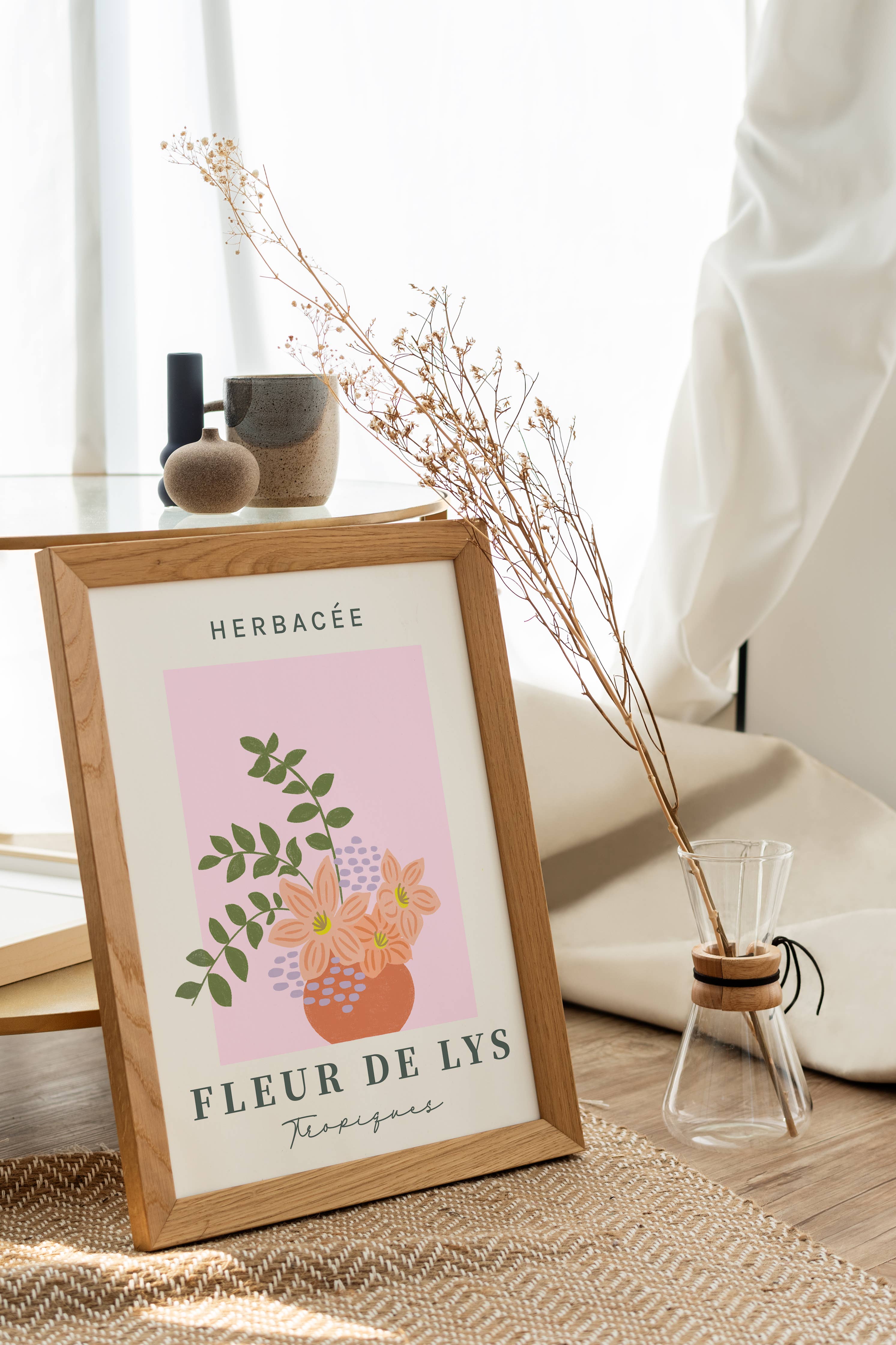 Graphijoy - Wholesale Poster - Fleur de Lys floral poster3