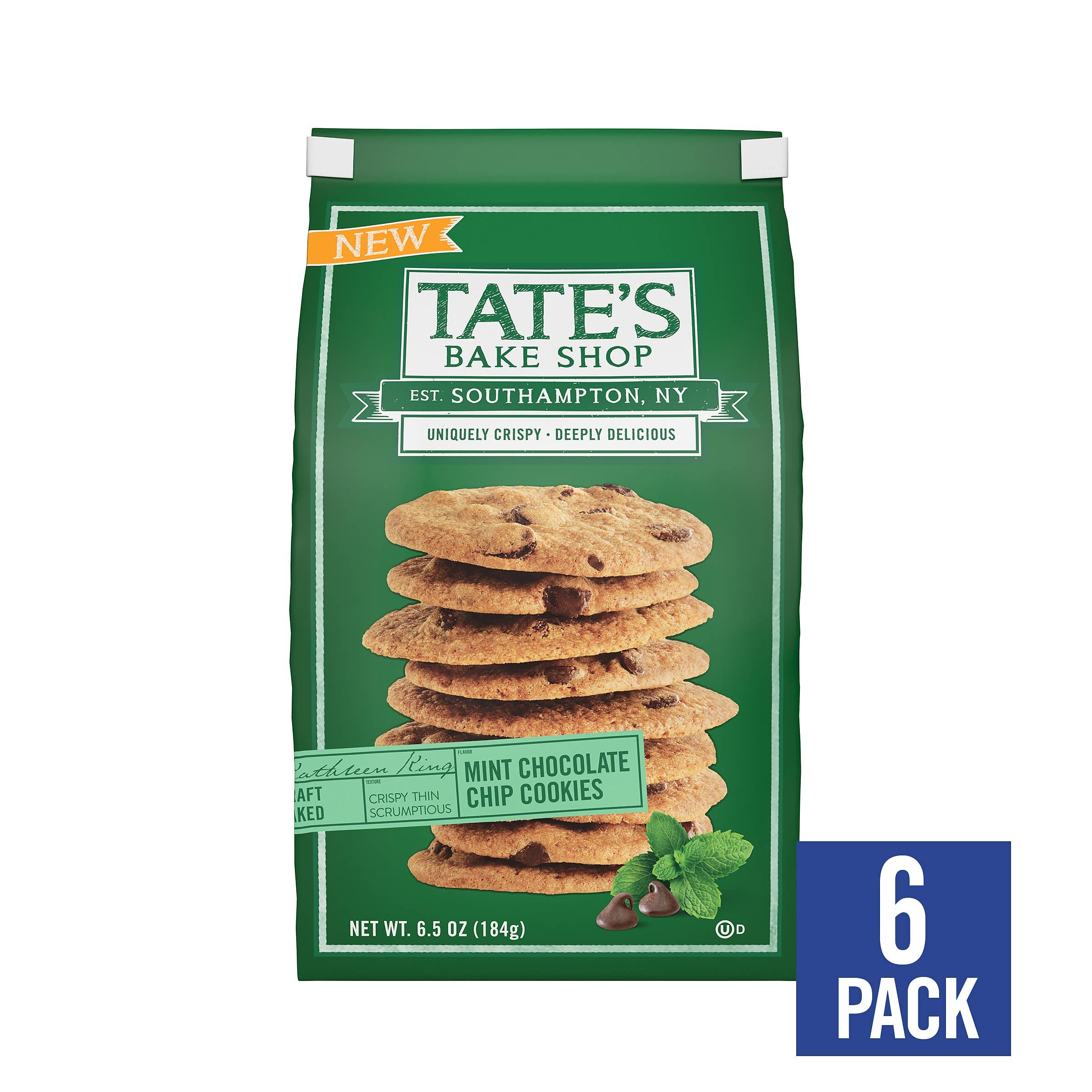 Tate's Bake Shop - Wholesale Cookie - Mint Chocolate Chip Cookies | 6.5oz | 6 Count2