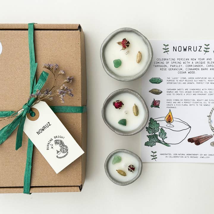 Nowruz Candle Box for wholesale by Burning Bright