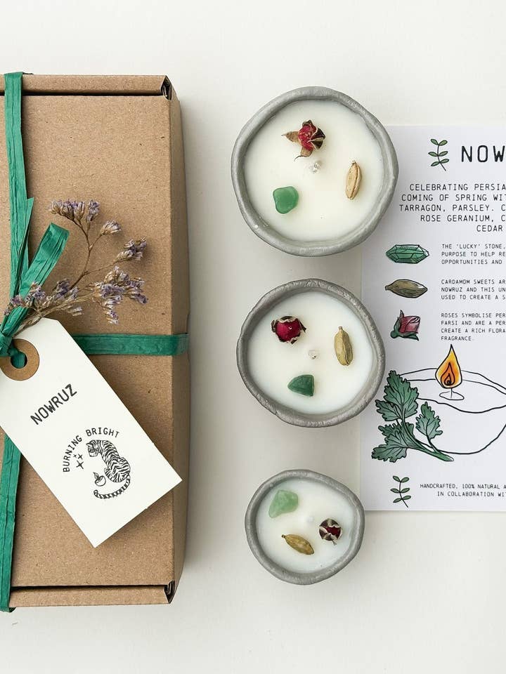 Nowruz Candle Box for wholesale by Burning Bright