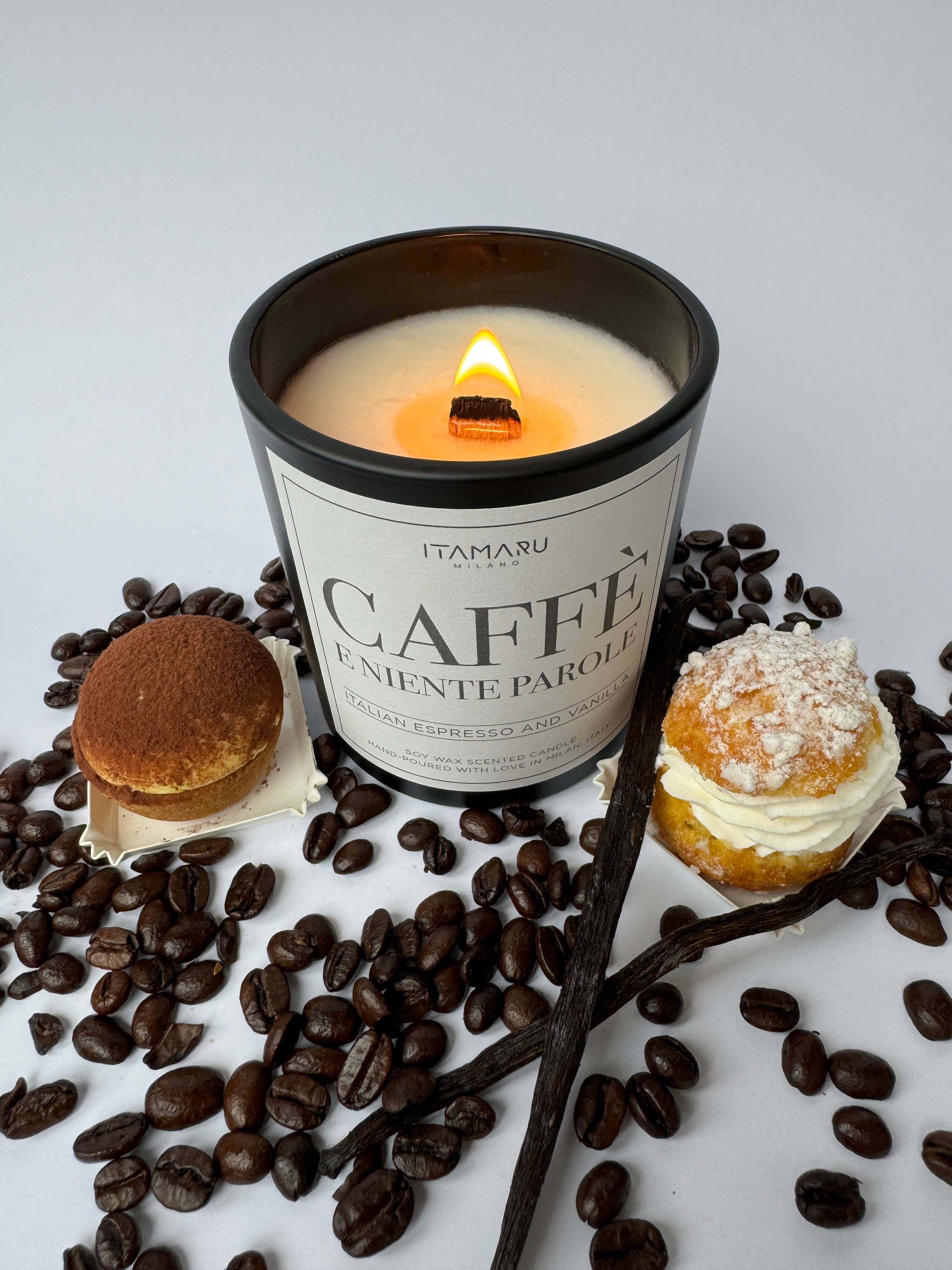 ITAMARU - Wholesale Jar/Filled Candle - Scented soy wax candle CAFFE' E NIENTE PAROLE (bakery scent)5