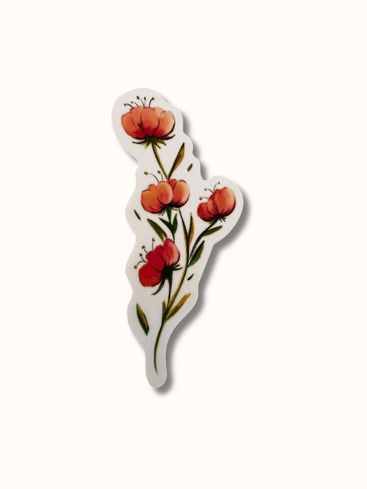 Autocolante BeMo Flor Laranja Radiante Bloom por atacado de BEMO