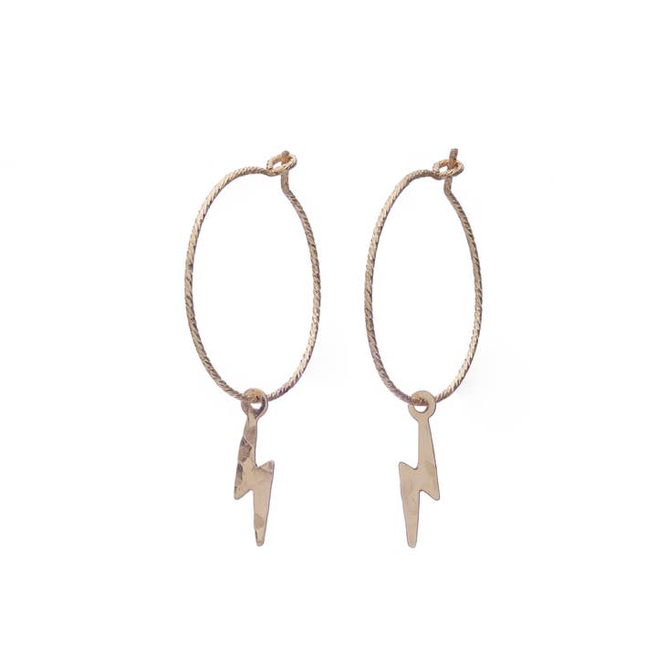 Huggie-Kreolen Blitzschlag für den Großhandel von Kenda Kist Jewelry