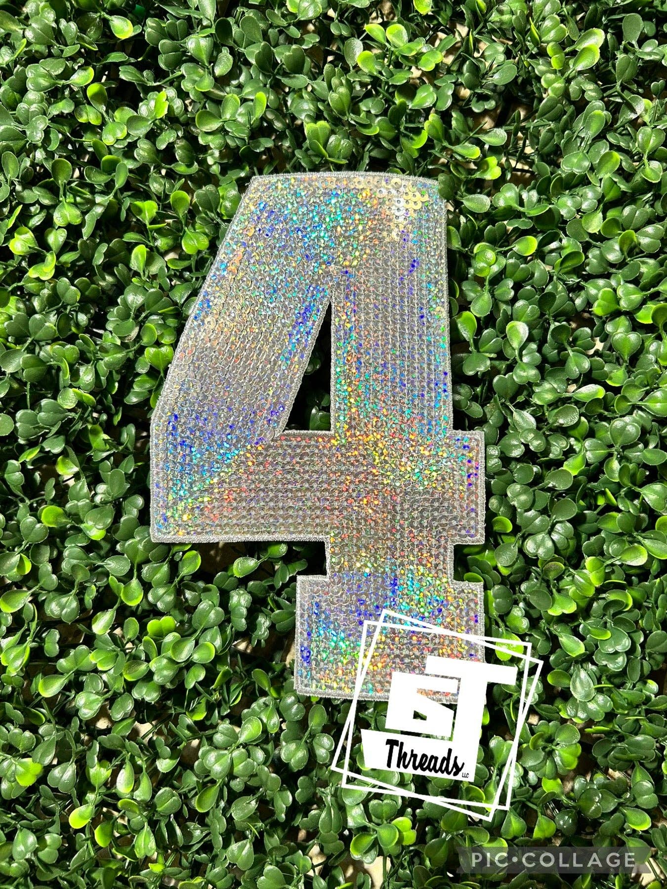 6j Threads LLC - Wholesale Patch - Sequin Numbers....Patches Only4