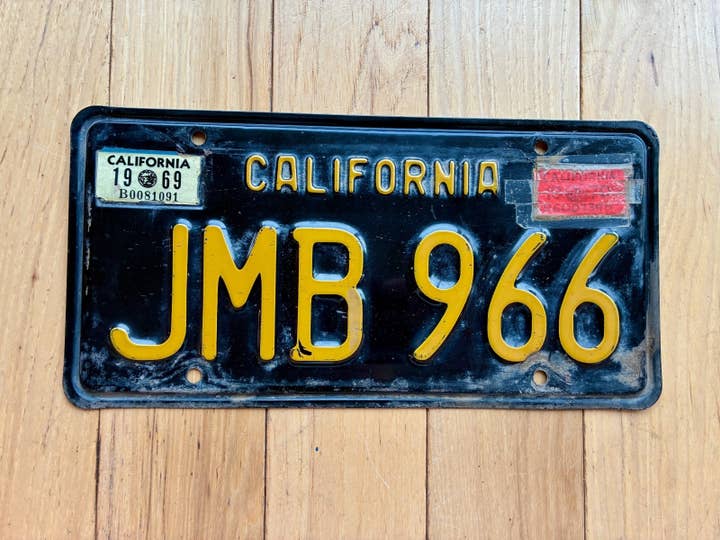 1969 1970 Matrícula da Califórnia por atacado de RusticPlates