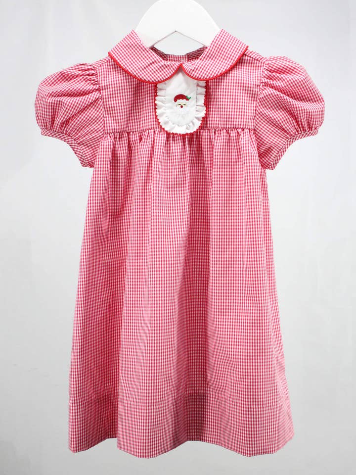 Happy Santa Claire Dress for wholesale by Baby Blessings Clothing