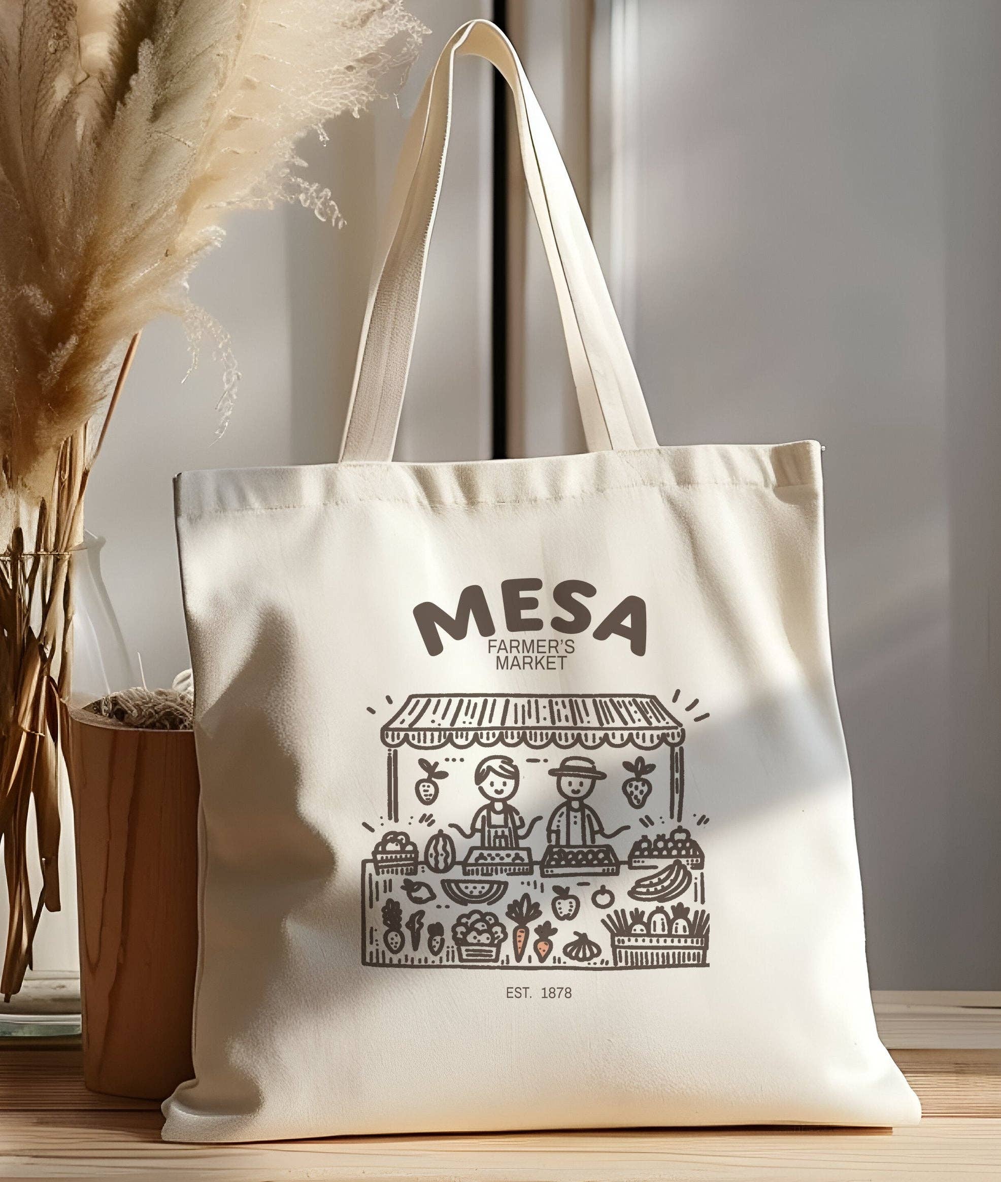 Soil Comforts - Wholesale Tote Bag - Unisex - Mesa Farmers Market Graphic Design Tote Bags1