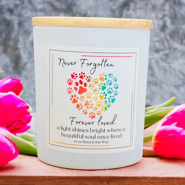 Pet Sympathy candle - Beautiful Soul for wholesale by The Black Dog Candle Shoppe