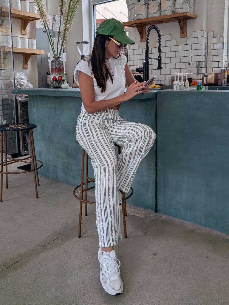 Parce - Wholesale Pants - Women's - Parce Green Linen Pant