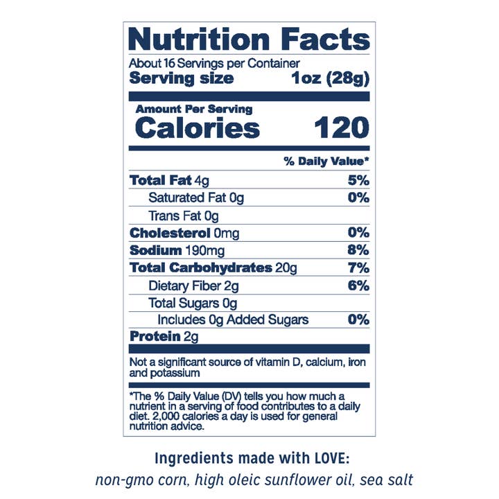 LOVE CORN - Wholesale Puffed Snack - LOVE CORN Sea Salt 16oz x 1 Bag5