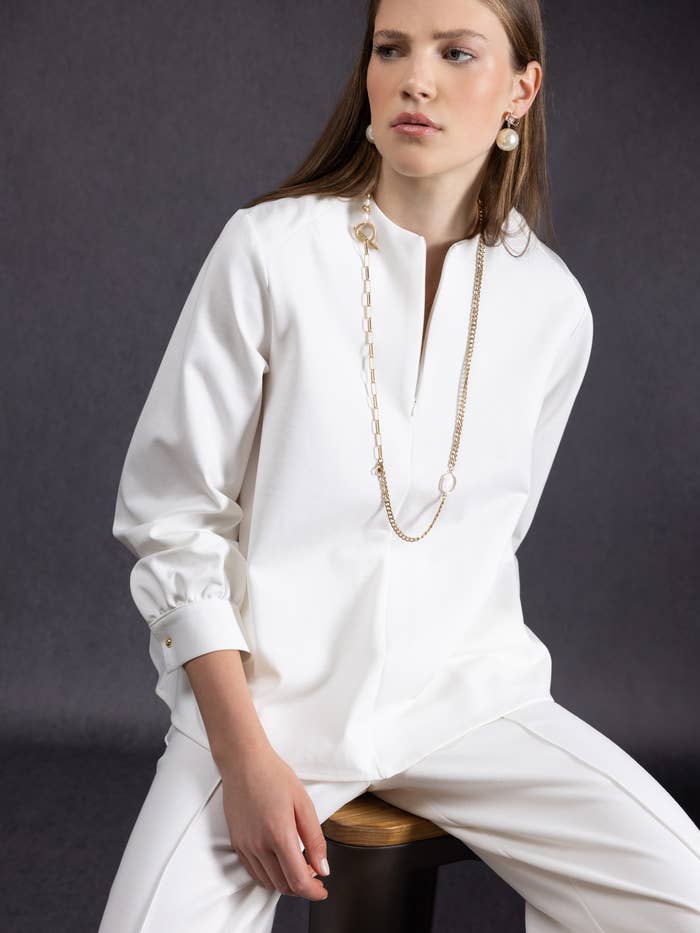Lanidor - Wholesale Blouse - Women's - Concealed zip blouse (454160-10)