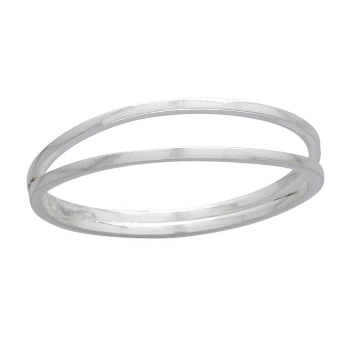 Tvillingband Sterling Silver Ring för wholesale av Tiger Mountain Jewelry