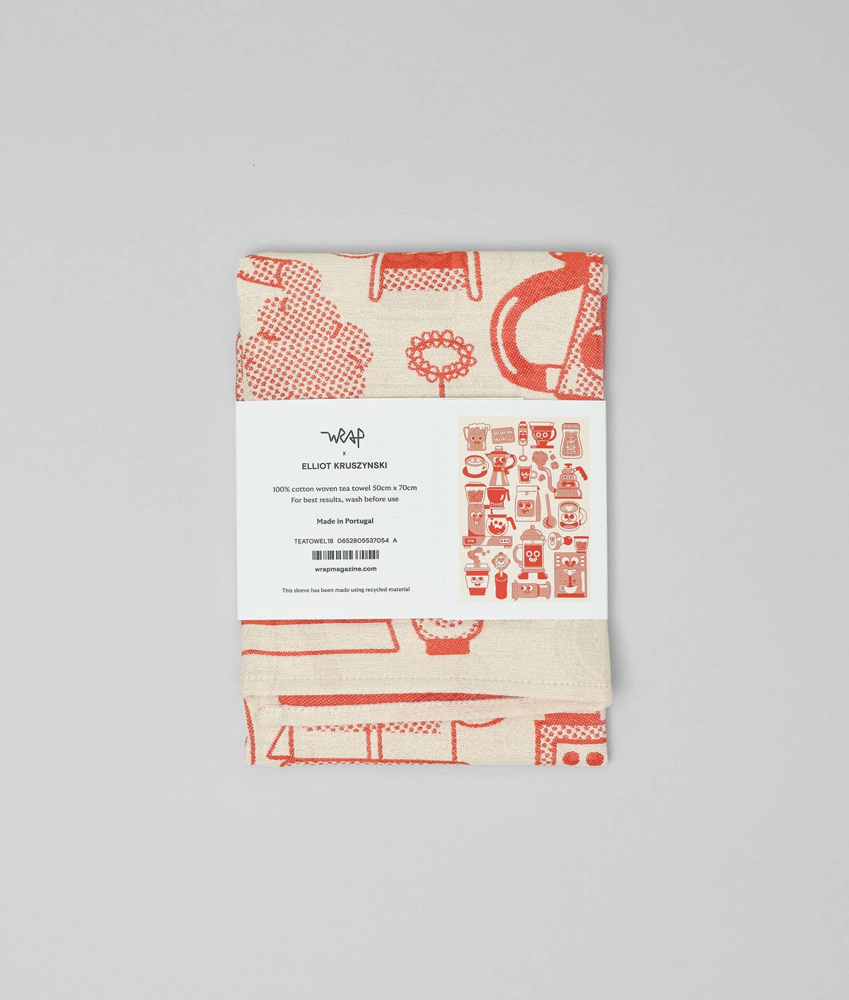 Wrap (US duties paid) - Wholesale Theedoek - 'Koffietijd' Geweven Theedoek5