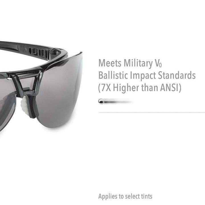 Benhalex - Wholesale Sunglasses - Unisex - Uvex Protege Safety Glasses Anti-fog Gray Lens Made in USA