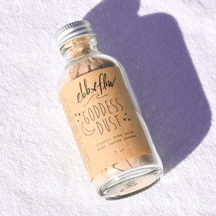 Ebb & Flow – wholesale Body glitter/shimmer – Goddess Dust - Organic Shimmer Powder, for face body & hair0