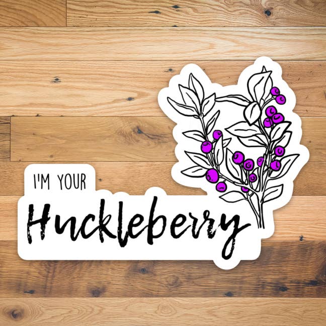 Corvidae drawings & designs - Wholesale Sticker - I'm Your Huckleberry Sticker
