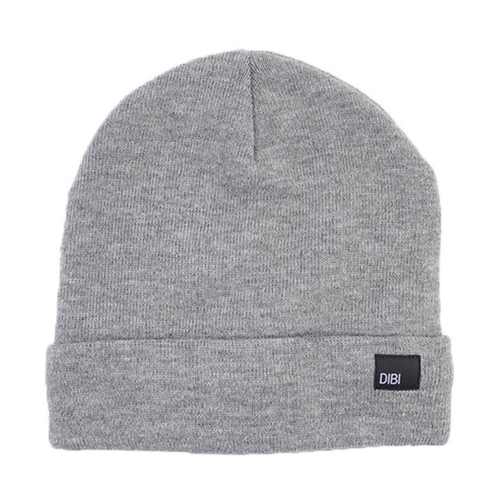 Fleece Lined Light Grey Beanie for wholesale by DIBI