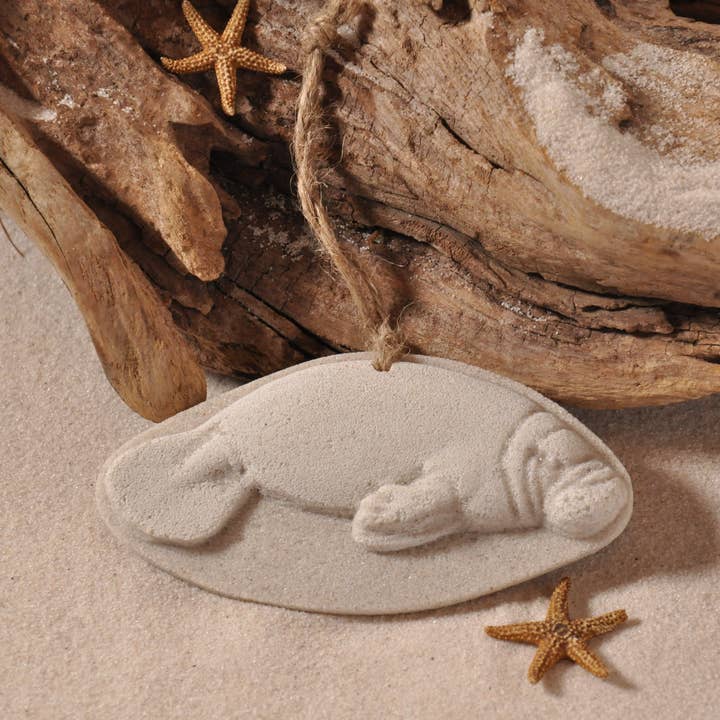 The Sand Store by Creative Artworks, Inc. - Wholesale Ornament - Manatee (Sea Cow) Sand Ornament1