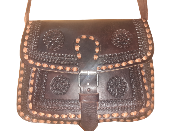 Hecho a mano - Wholesale Crossbody Bag - Women's - Medium trapeze bag leather2
