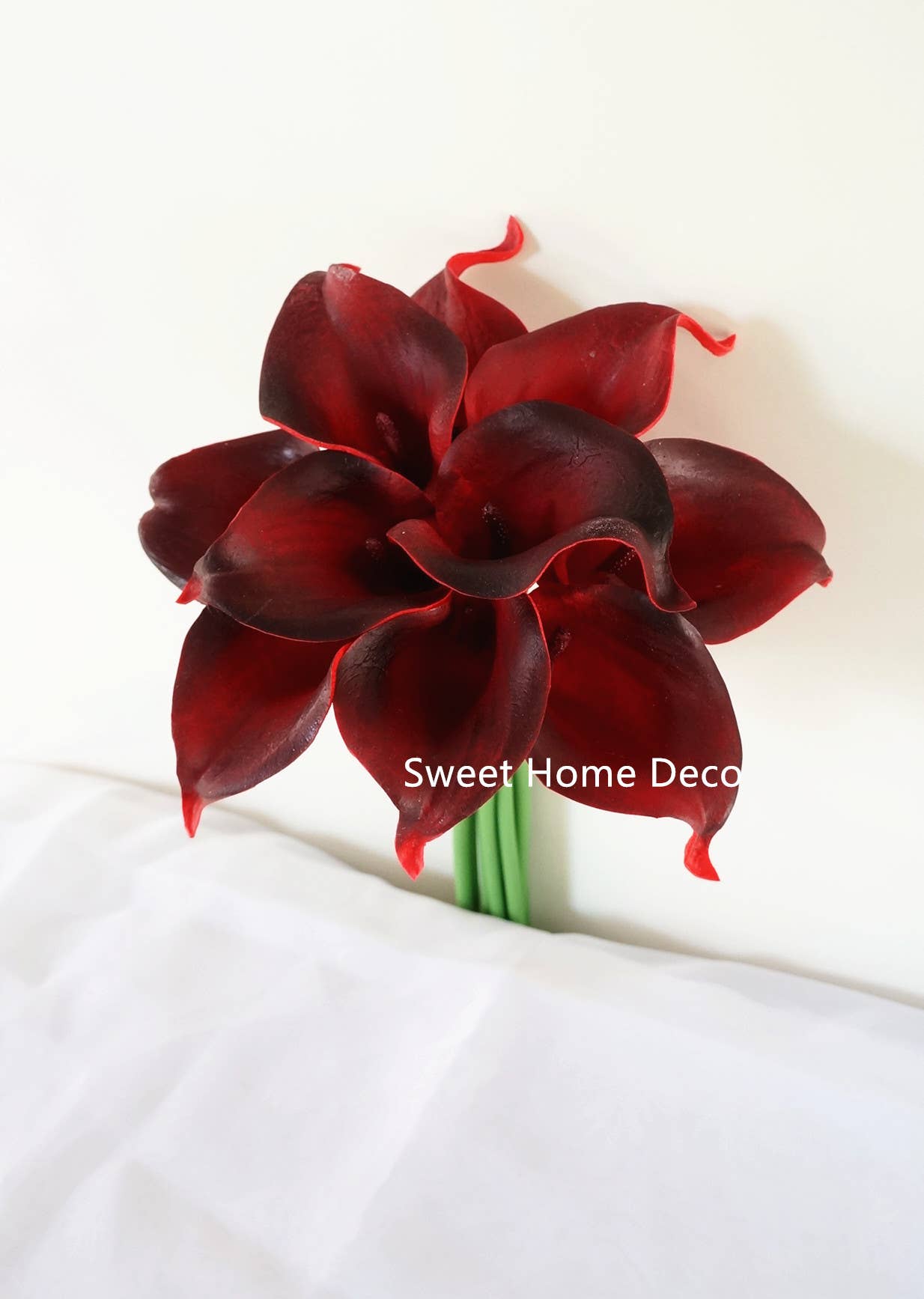 Sweet Home Deco - Wholesale Artificial Flowers - Latex Real Touch Calla Lilies Home Wedding Flowers Set of 1016