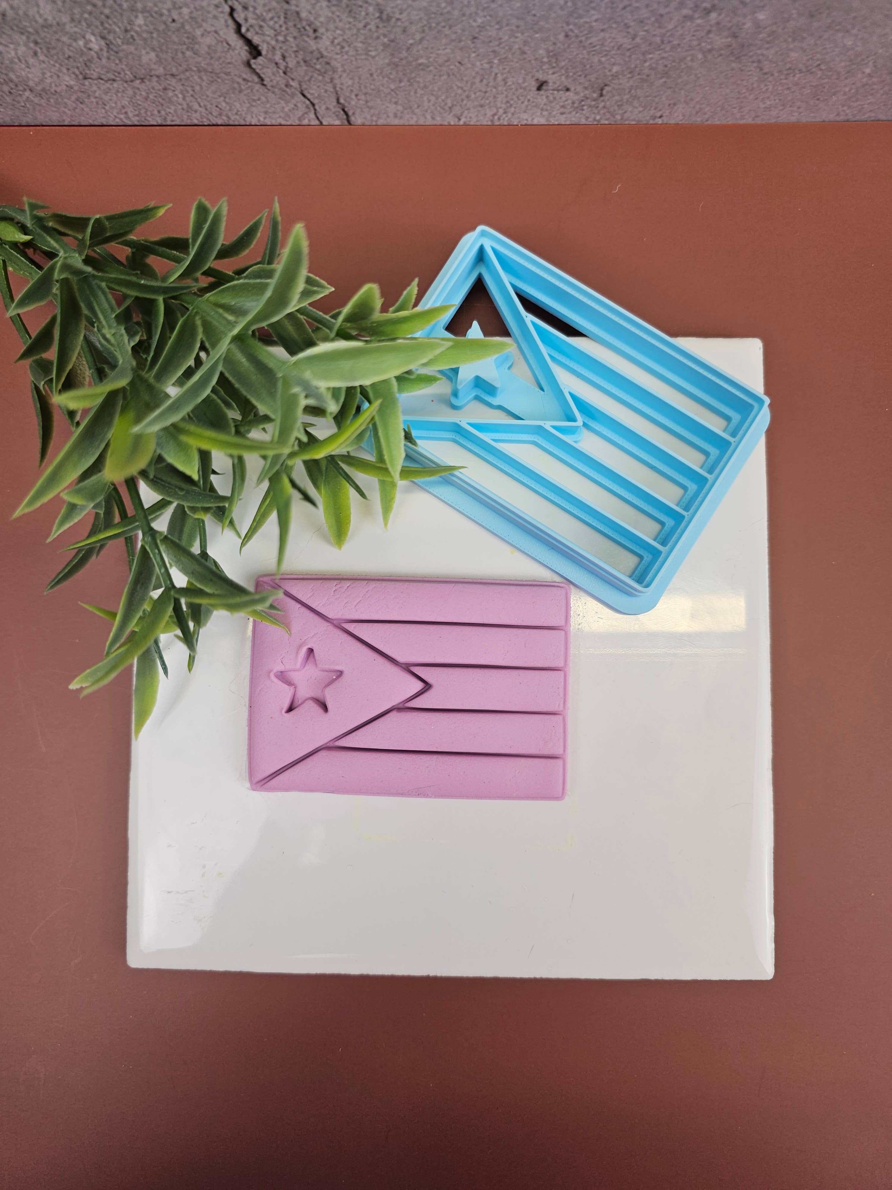 Carambola Desings - Vendita all'ingrosso Stampi per biscotti - Tagliabiscotti Bandiera di Porto Rico - Serie Porto Rico (Copia)7