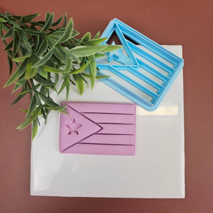 Carambola Desings - Vendita all'ingrosso Stampi per biscotti - Tagliabiscotti Bandiera di Porto Rico - Serie Porto Rico (Copia)7