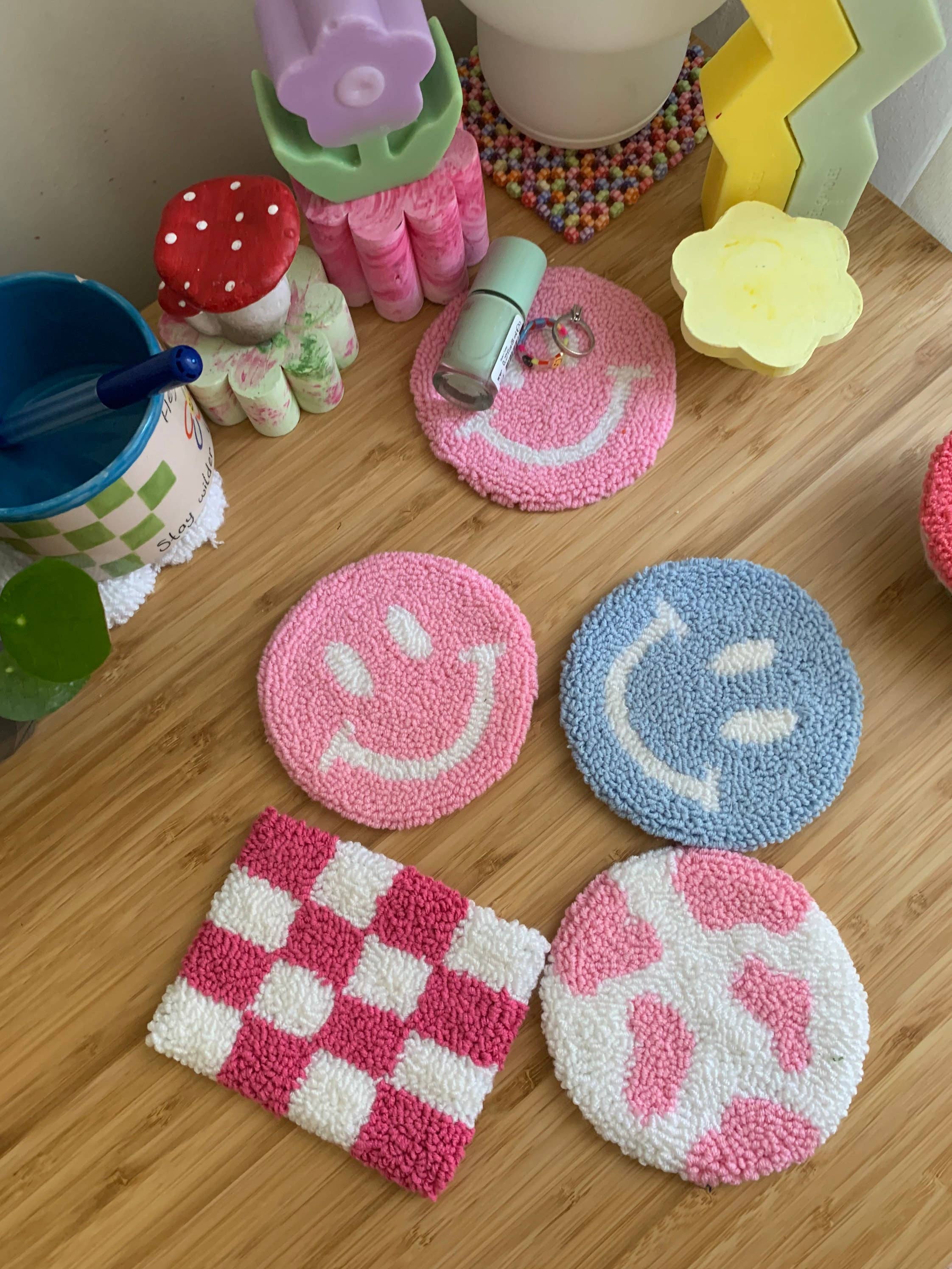 MUUDLAND - Wholesale Coasters - Mug Rug Coasters, Punch Needle Coasters, Tufted Coasters2