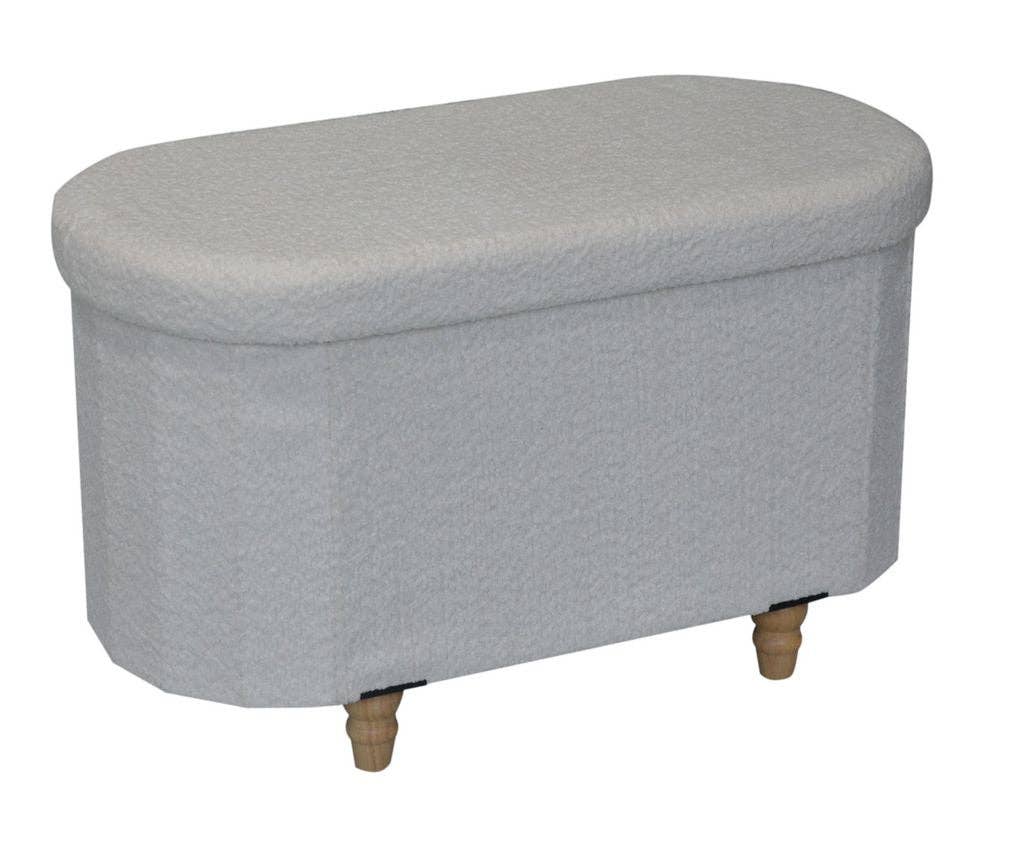 Aria Home – wholesale Ottoman – Esme Ottoman With Boucle Storage Bench1