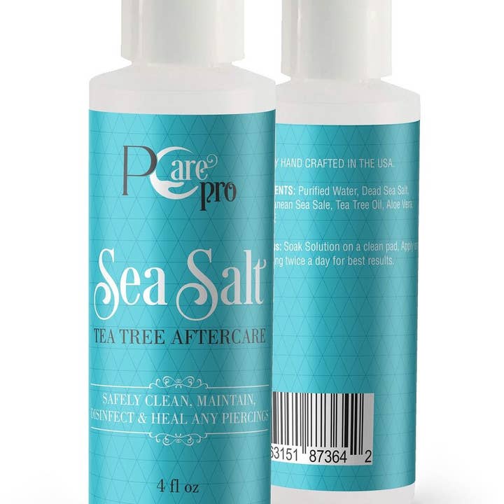 Lion Gothic - Wholesale Tattoo Ointment/Care - pCare Pro Piercing Aftercare 4oz Sea Salt Tea Tree Solution