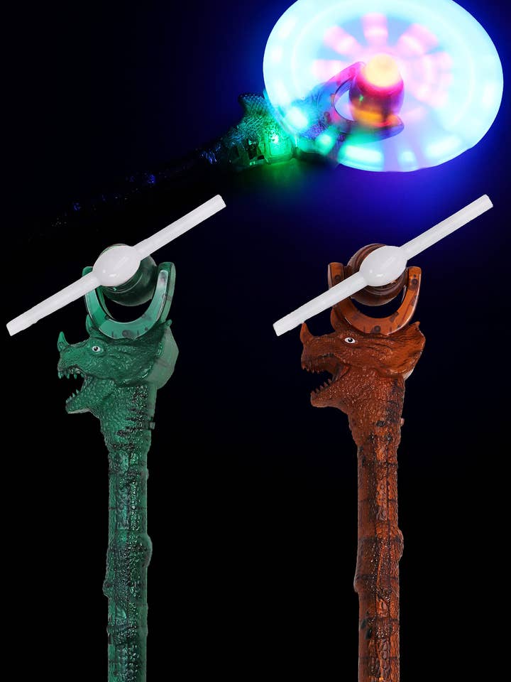 Triceratops Dinosaurier Led Gloei Stok Toverstok voor wholesale door Cap Zone