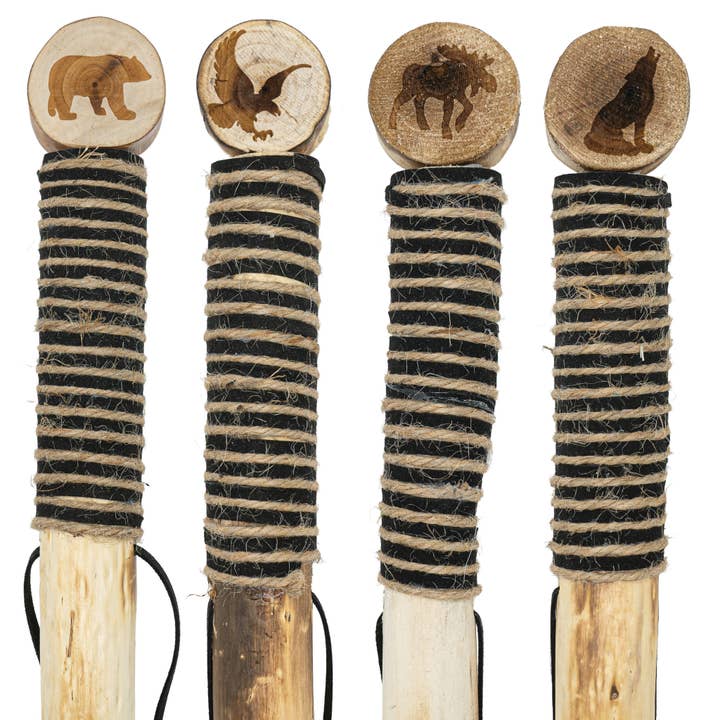Pawnee Bill’s - Wholesale Sporting Accessories - Cord Wrapped Wooden Walking Stick