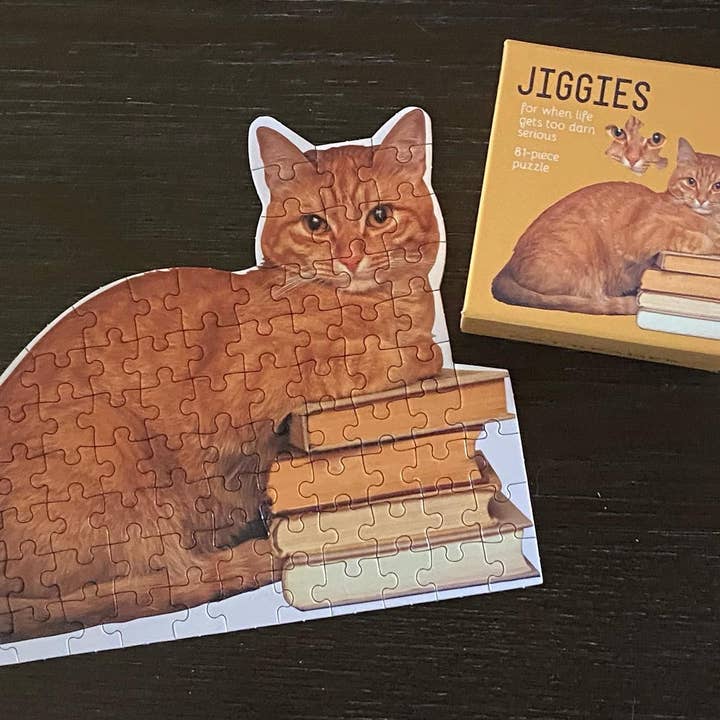 Gibbs Smith - Wholesale Puzzle - Adult - Cat Reader Jiggie Puzzle3