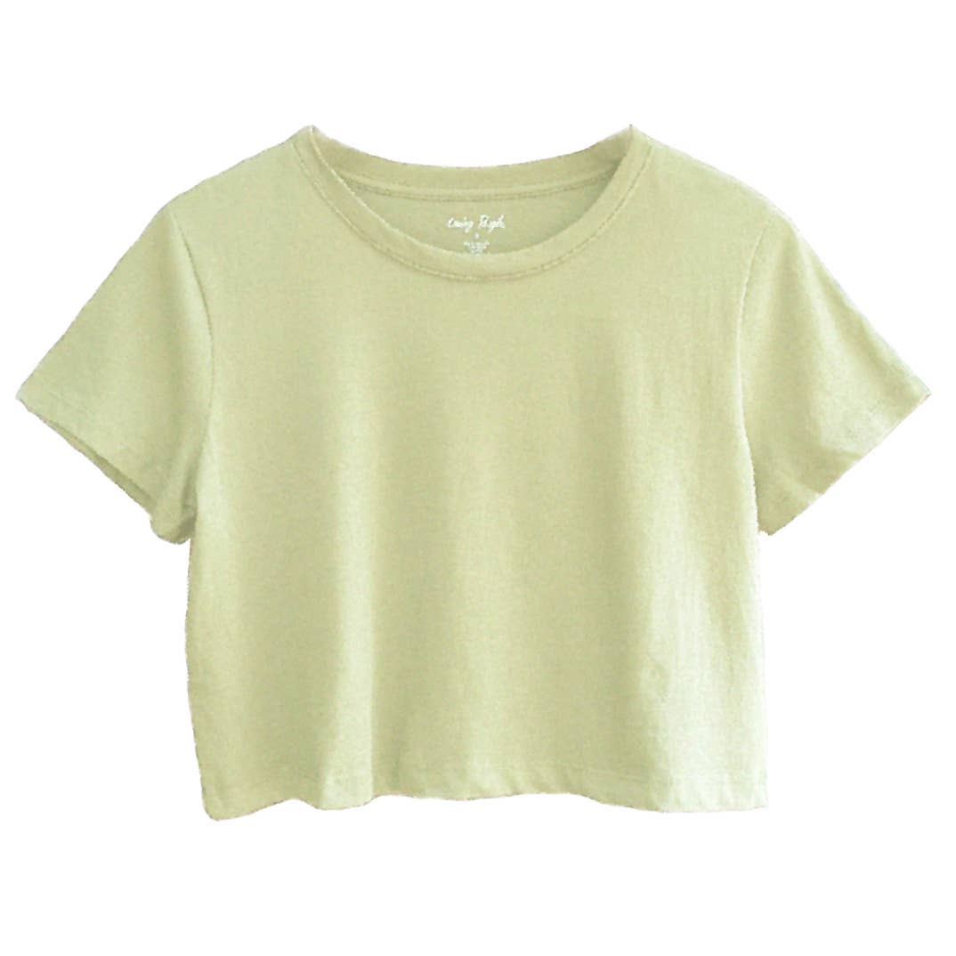 LOVING PEOPLE - Wholesale T-shirt – women's - Premium Cotton Crop Tops (New Colors!)10